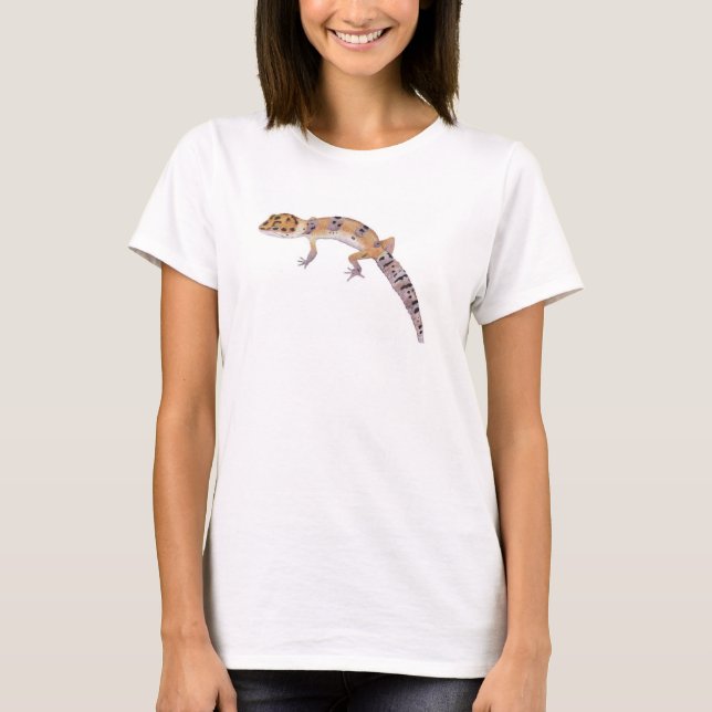 T-shirt do geco do leopardo (Frente)