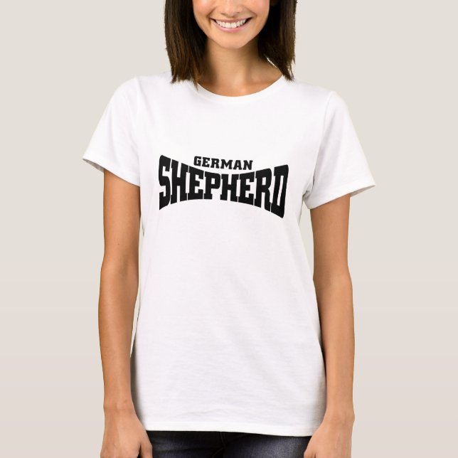 T-shirt do german shepherd (Frente)