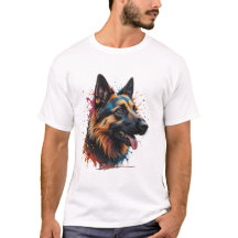 T-Shirt do german shepherd do Cachorro