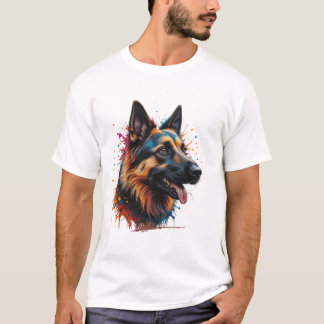 T-Shirt do german shepherd do Cachorro
