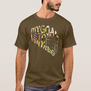 T-shirt do Goalie do Lacrosse com impressão do