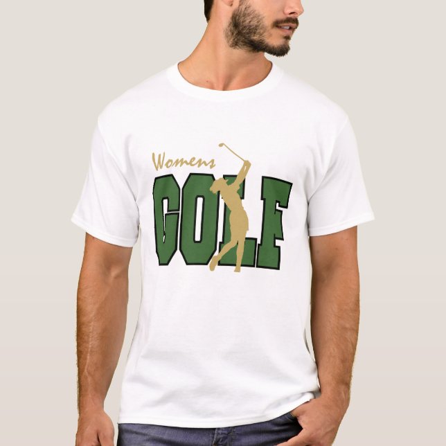 T-shirt do golfe das mulheres (Frente)