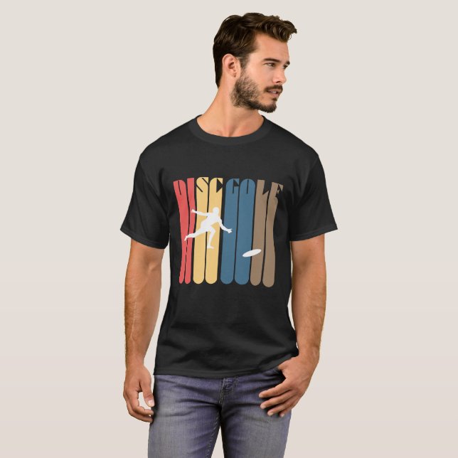 T-shirt do golfe do disco do vintage (Frente Completa)