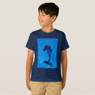 T-shirt do golfinho das crianças
