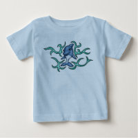T-shirt do golfinho do bebê