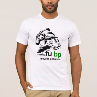 t-shirt do golfinho do derramar de óleo do fubp