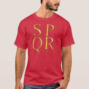 T-shirt do gráfico de SPQR