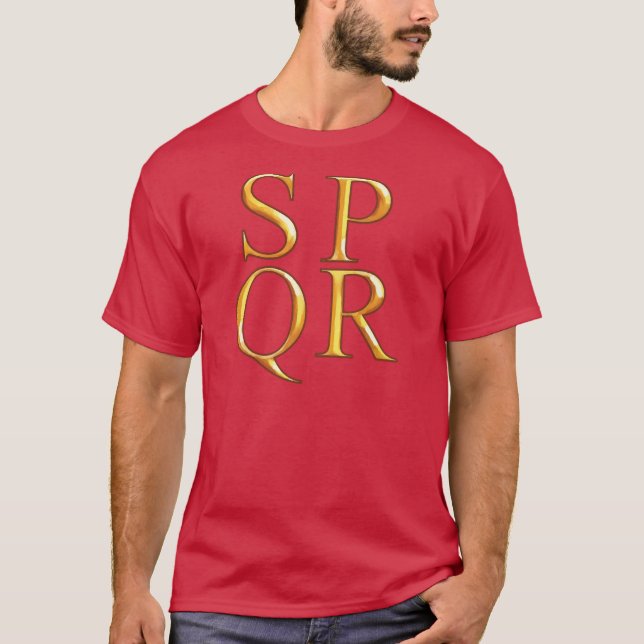 T-shirt do gráfico de SPQR (Frente)
