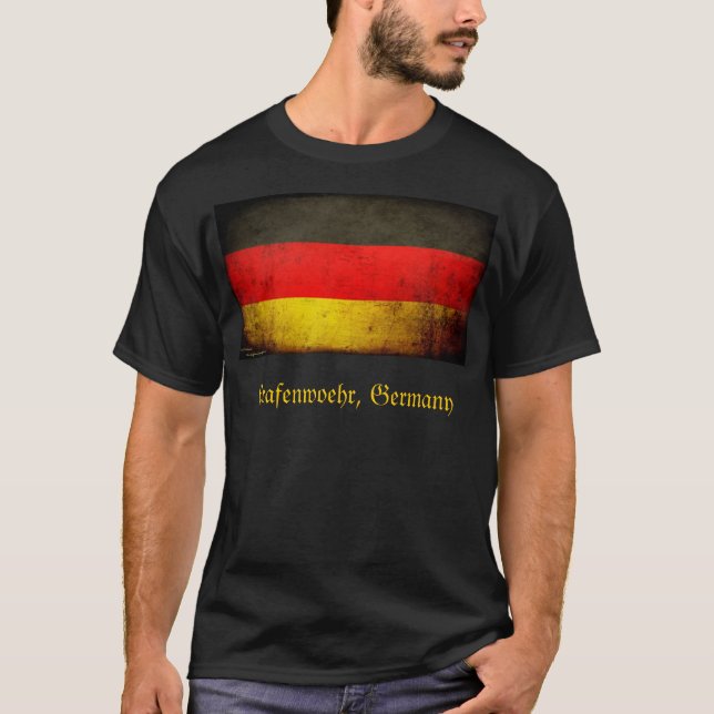 T-shirt do grunge de Grafenwoehr Alemanha (Frente)