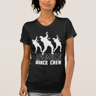 T-shirt do grupo da dança do zombi