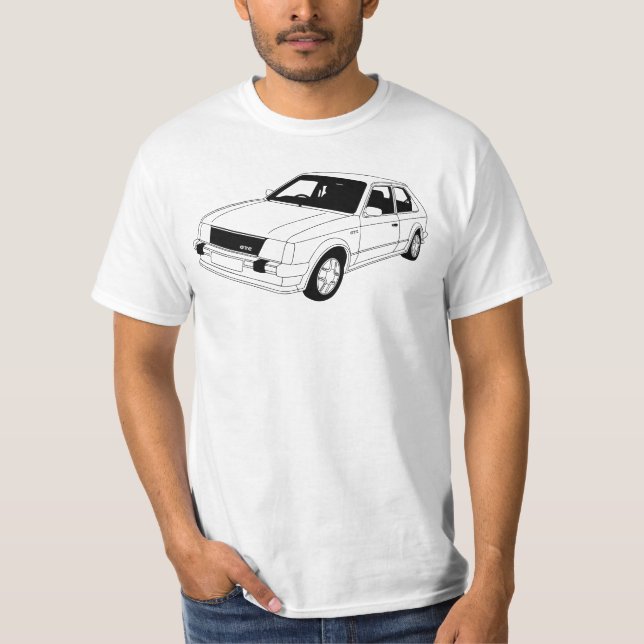 T-shirt do GTE MK1 de Vauxhall Astra (Frente)