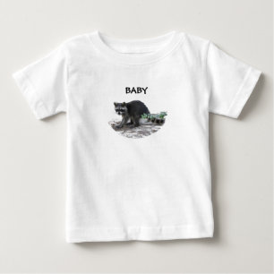 T-shirt do guaxinim do bebê
