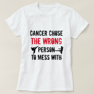T-shirt do guerreiro do cancer
