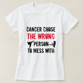 T-shirt do guerreiro do cancer