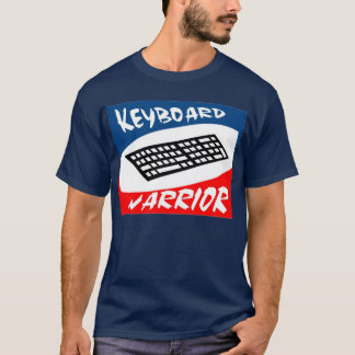 T-shirt do guerreiro do teclado