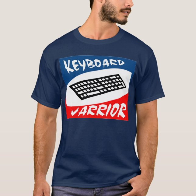 T-shirt do guerreiro do teclado (Frente)