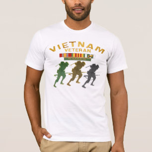 T-shirt do guerreiro do veterano de Vietnam