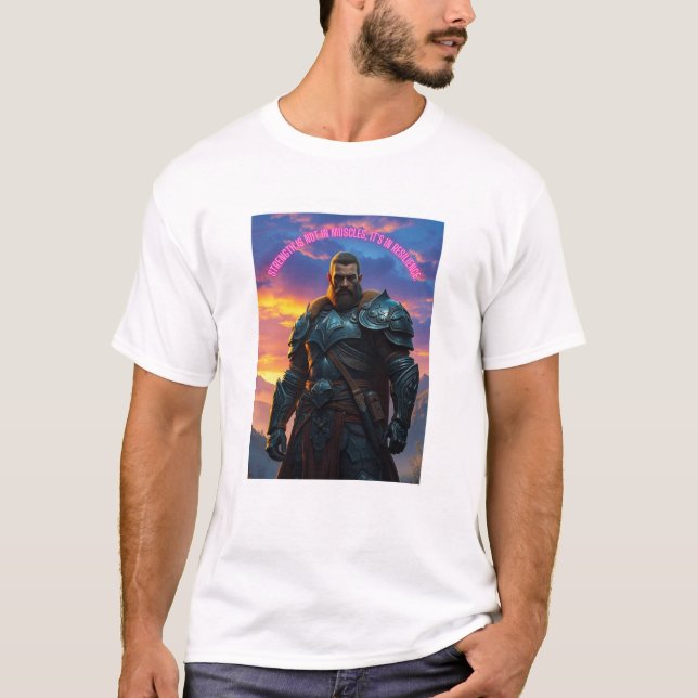T-shirt do guerreiro resistente. (Frente)