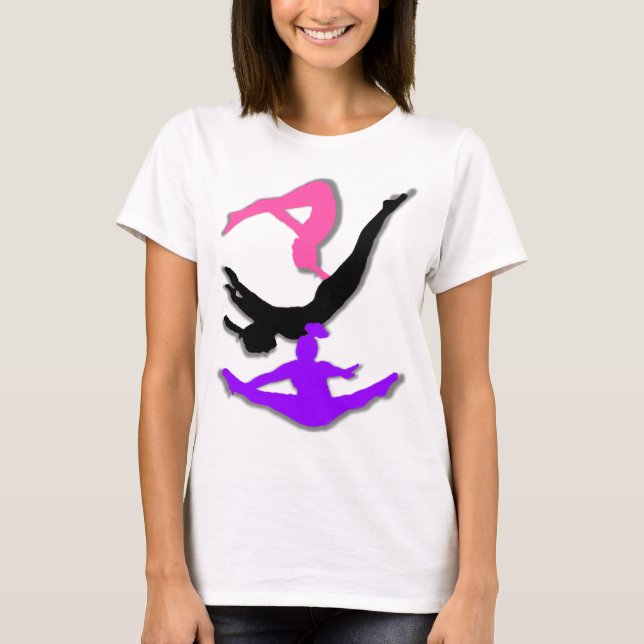 T-shirt do gymnast do trampolim (Frente)