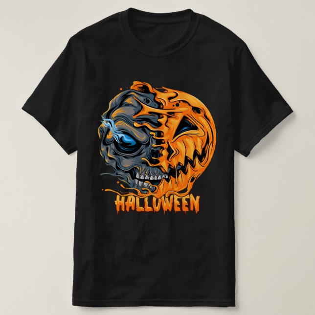  T-shirt do Halloween (Frente do Design)