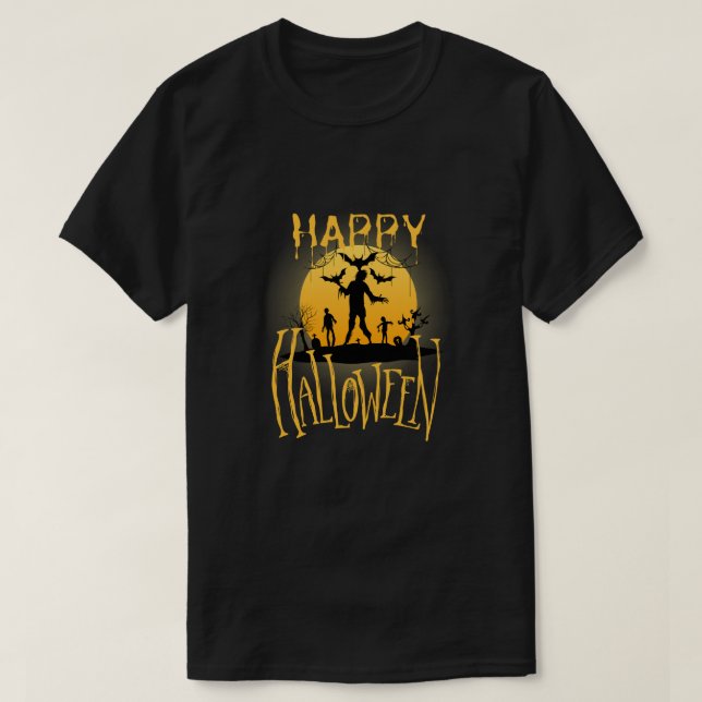 T-shirt do Halloween (Frente do Design)