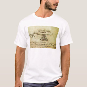 T-shirt do helicóptero de Davinci