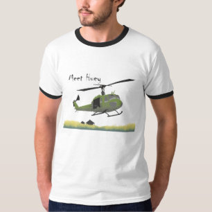 T-shirt do helicóptero de Huey da reunião
