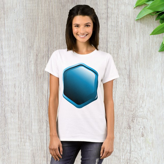 T-Shirt do Hexágono Azul (Criador carregado)