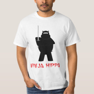 T-shirt do hipopótamo de Ninja