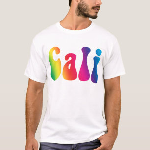 T-shirt do Hippie de Califórnia da Laço-Tintura