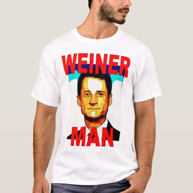 T-shirt do homem de Anthony Weiner (Frente)