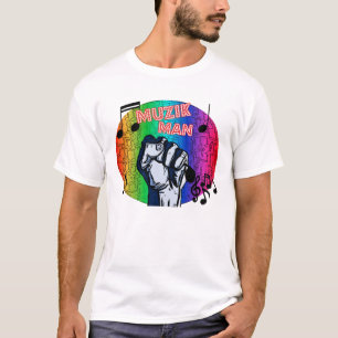 T-shirt do homem de Muzik