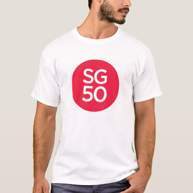 T-shirt do homem SG50 (Frente)
