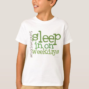 T-shirt do Homeschool dos miúdos: Sono dentro