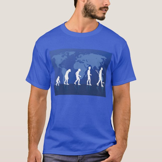 T-shirt do hóquei da evolução (Frente)