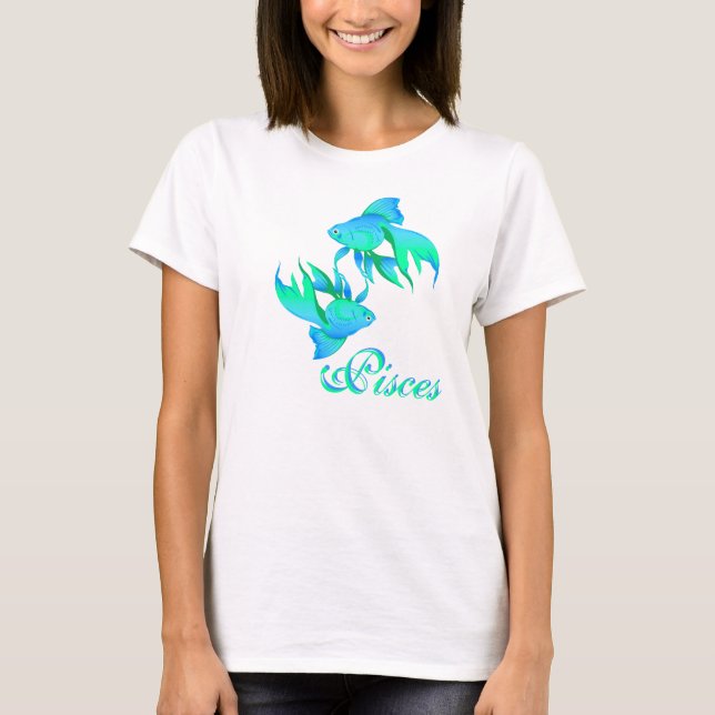 T-shirt do horóscopo dos peixes (Frente)