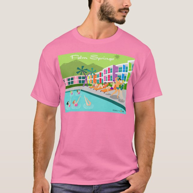 T-Shirt do Hotel Retro Palm Primaveras (Frente)