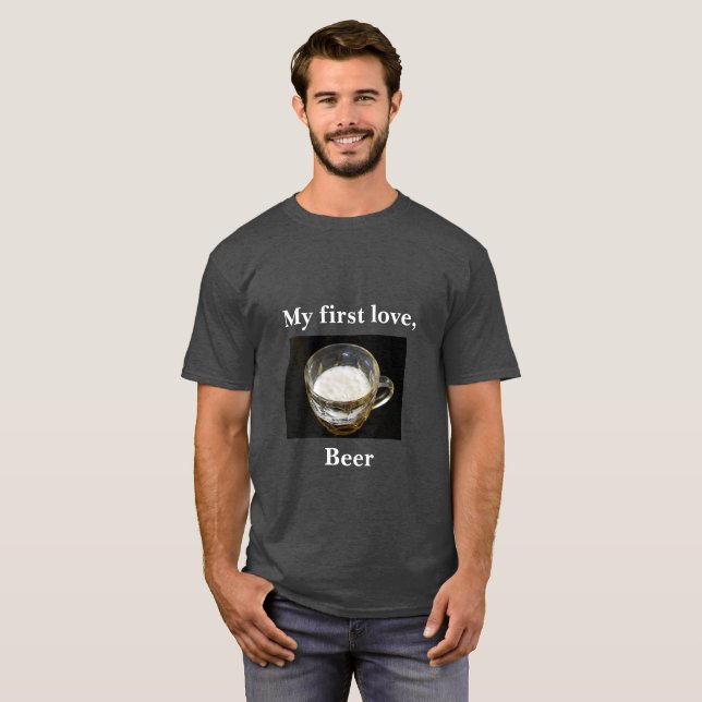 T-shirt do humor da cerveja (Frente Completa)