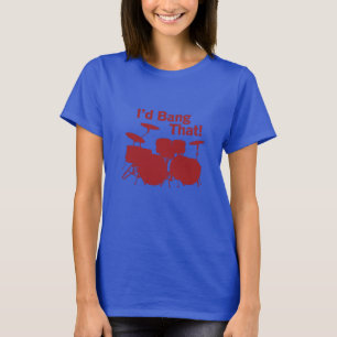 T-shirt do humor da menina do baterista