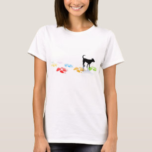 T-shirt do impressão da pata