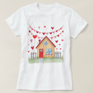 T-shirt do impressão do dia de os namorados