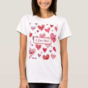T-shirt do impressão do dia de os namorados