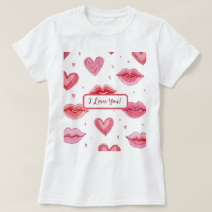 T-shirt do impressão do dia de os namorados