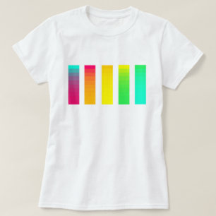 T-shirt do inclinação do arco-íris