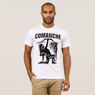 T-shirt do indiano do nativo americano do COMANCHE