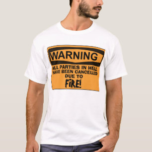 T-shirt do INFERNO, cristão, todos os partidos