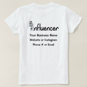 T-Shirt do Influenciador de Modelo