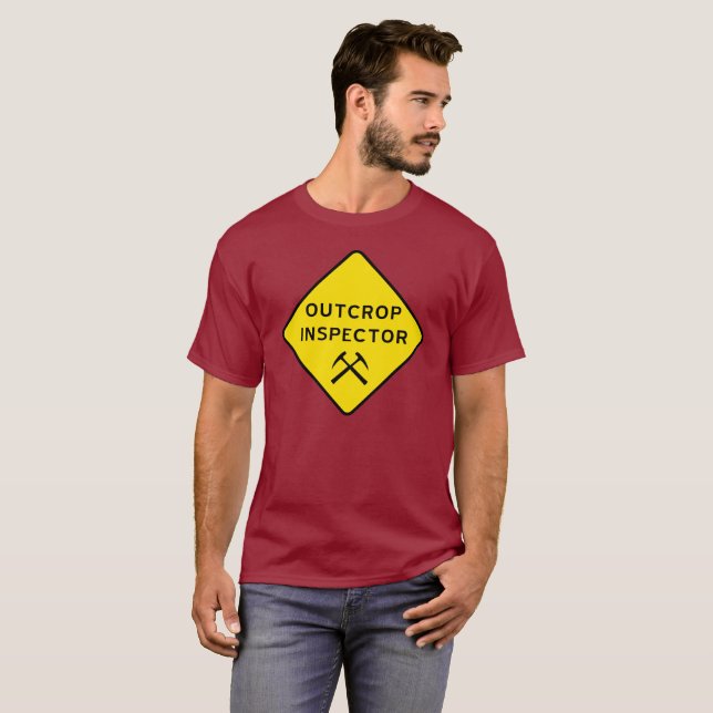 T-shirt do inspector do afloramento (Frente Completa)