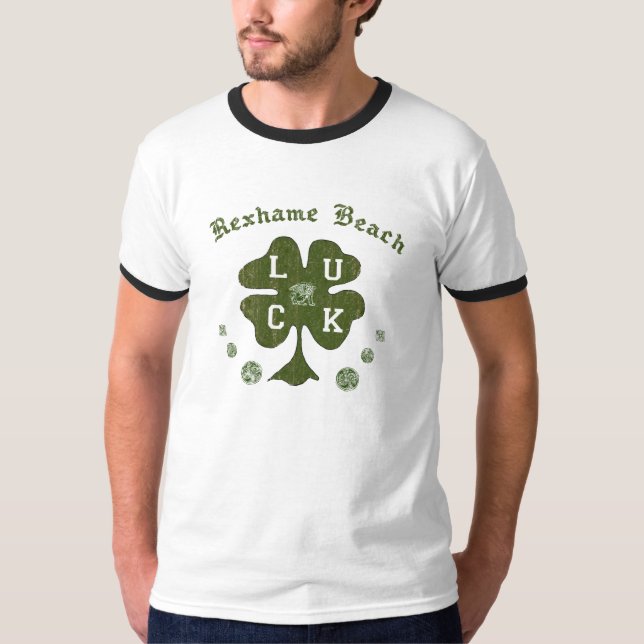 T-shirt do irlandês de Marshfield da praia de (Frente)