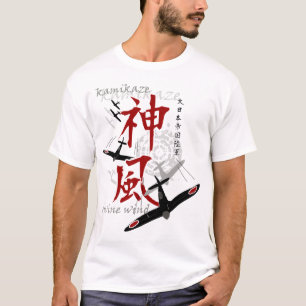 T-shirt do japonês do Kamikaze